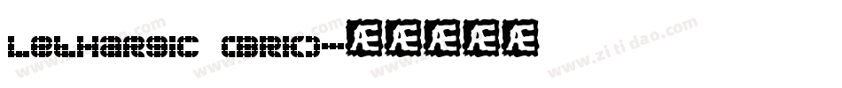 Lethargic (BRK)字体转换